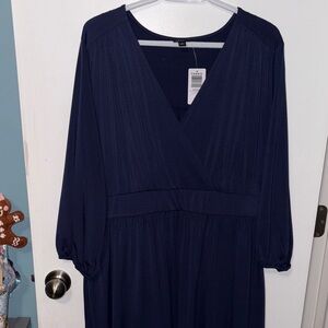 Torrid Deep Blue V-Neck Dress